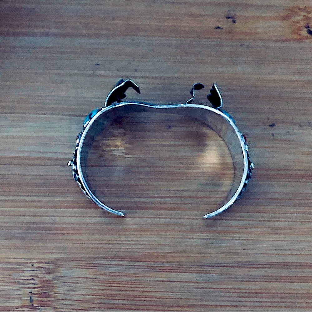 $235  Watch Cuff Vintage Navajo Signed Southwest Sterling Marked RB STERLING - Picture 7 of 11